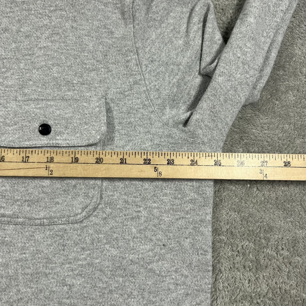 Faherty Legend Sweater Shirt Mens 2XL Gray Button Up Flannel Pockets Stretch - Picture 7 of 12